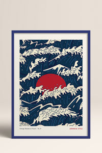 HOMEPACK Ahşap Çerçeveli Tablo Çerçeveli Poster Sanatsal Modern Duvar Dekoru JPN-77