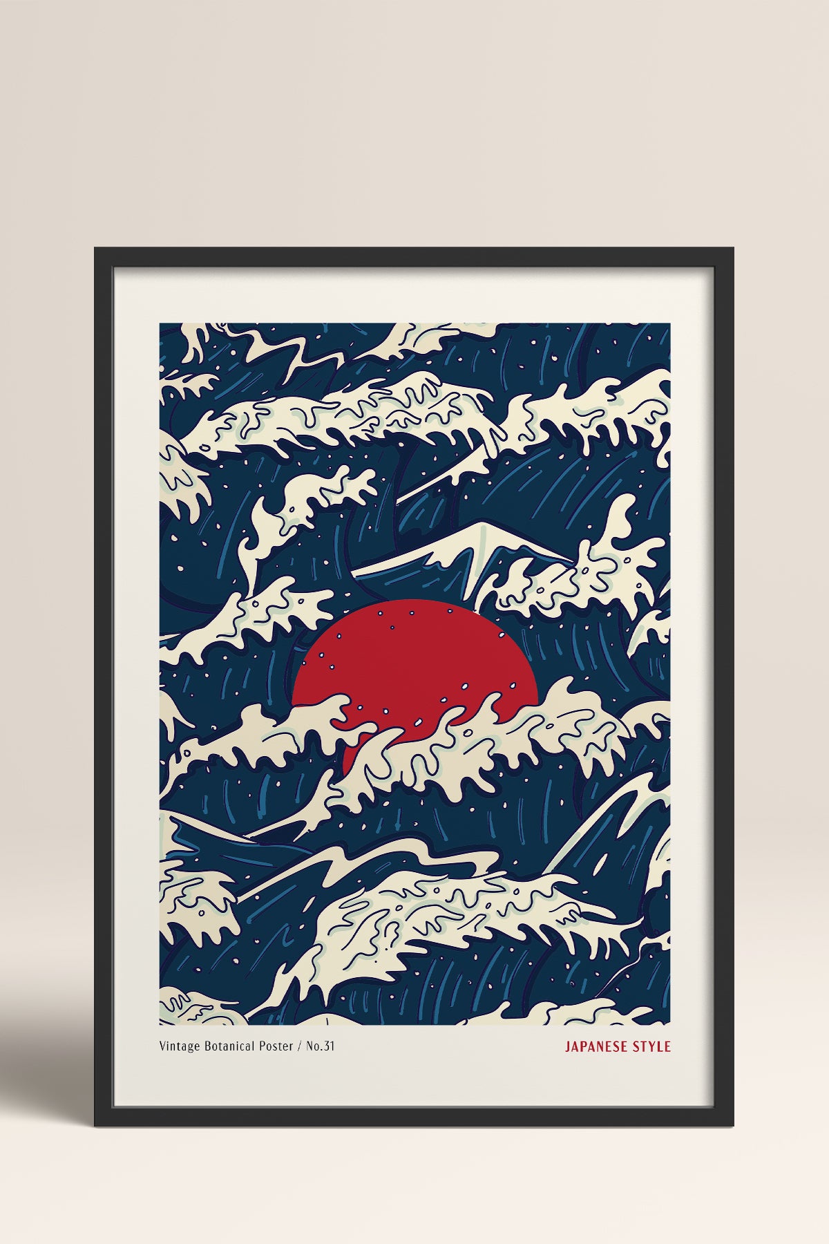 HOMEPACK Ahşap Çerçeveli Tablo Çerçeveli Poster Sanatsal Modern Duvar Dekoru JPN-77