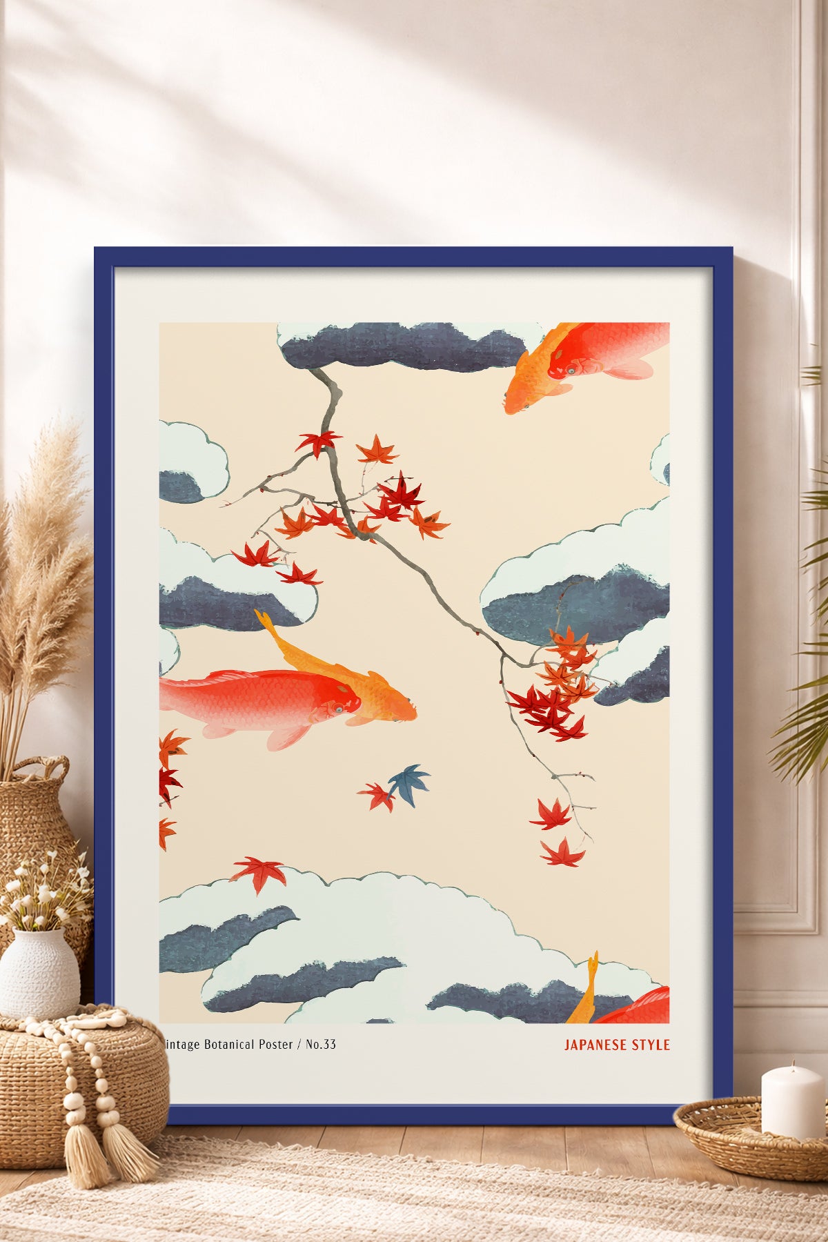 HOMEPACK Ahşap Çerçeveli Tablo Çerçeveli Poster Sanatsal Modern Duvar Dekoru JPN-79