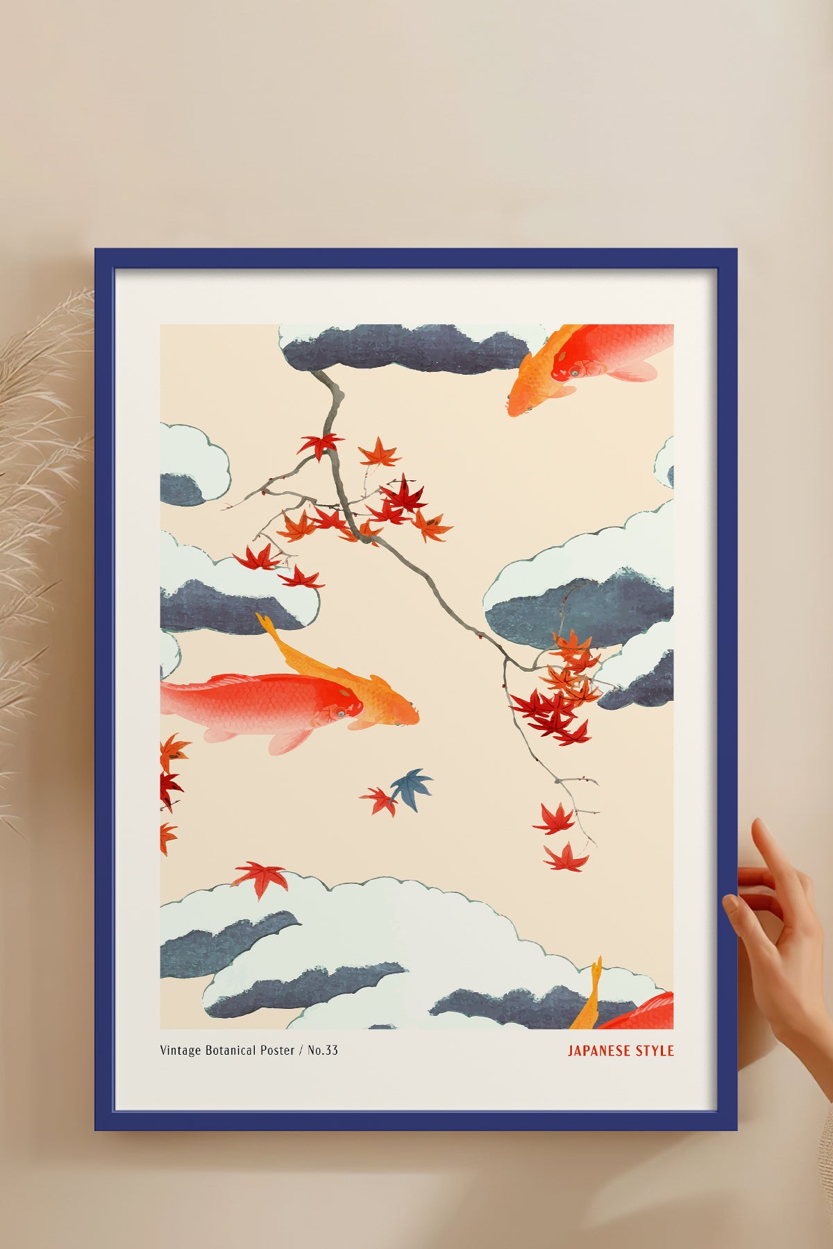 HOMEPACK Ahşap Çerçeveli Tablo Çerçeveli Poster Sanatsal Modern Duvar Dekoru JPN-79