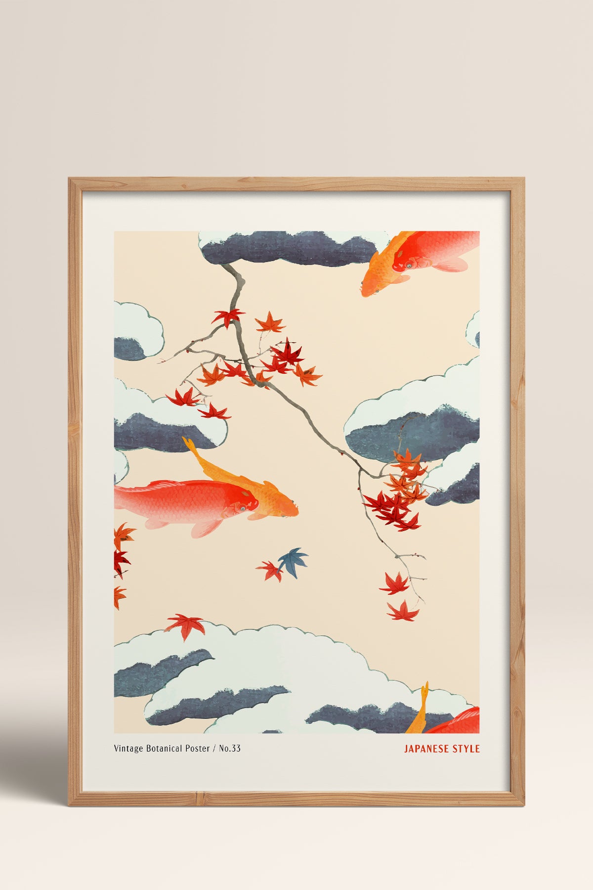 HOMEPACK Ahşap Çerçeveli Tablo Çerçeveli Poster Sanatsal Modern Duvar Dekoru JPN-79