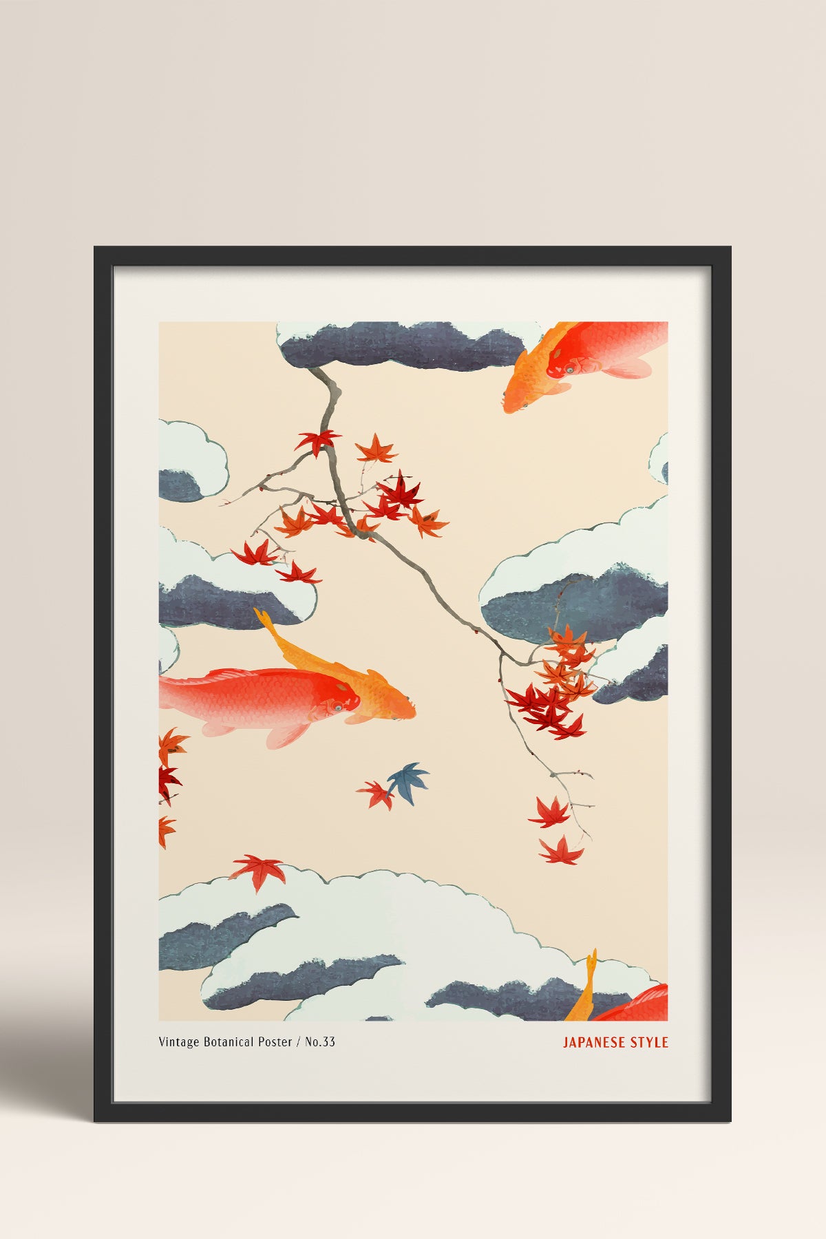 HOMEPACK Ahşap Çerçeveli Tablo Çerçeveli Poster Sanatsal Modern Duvar Dekoru JPN-79