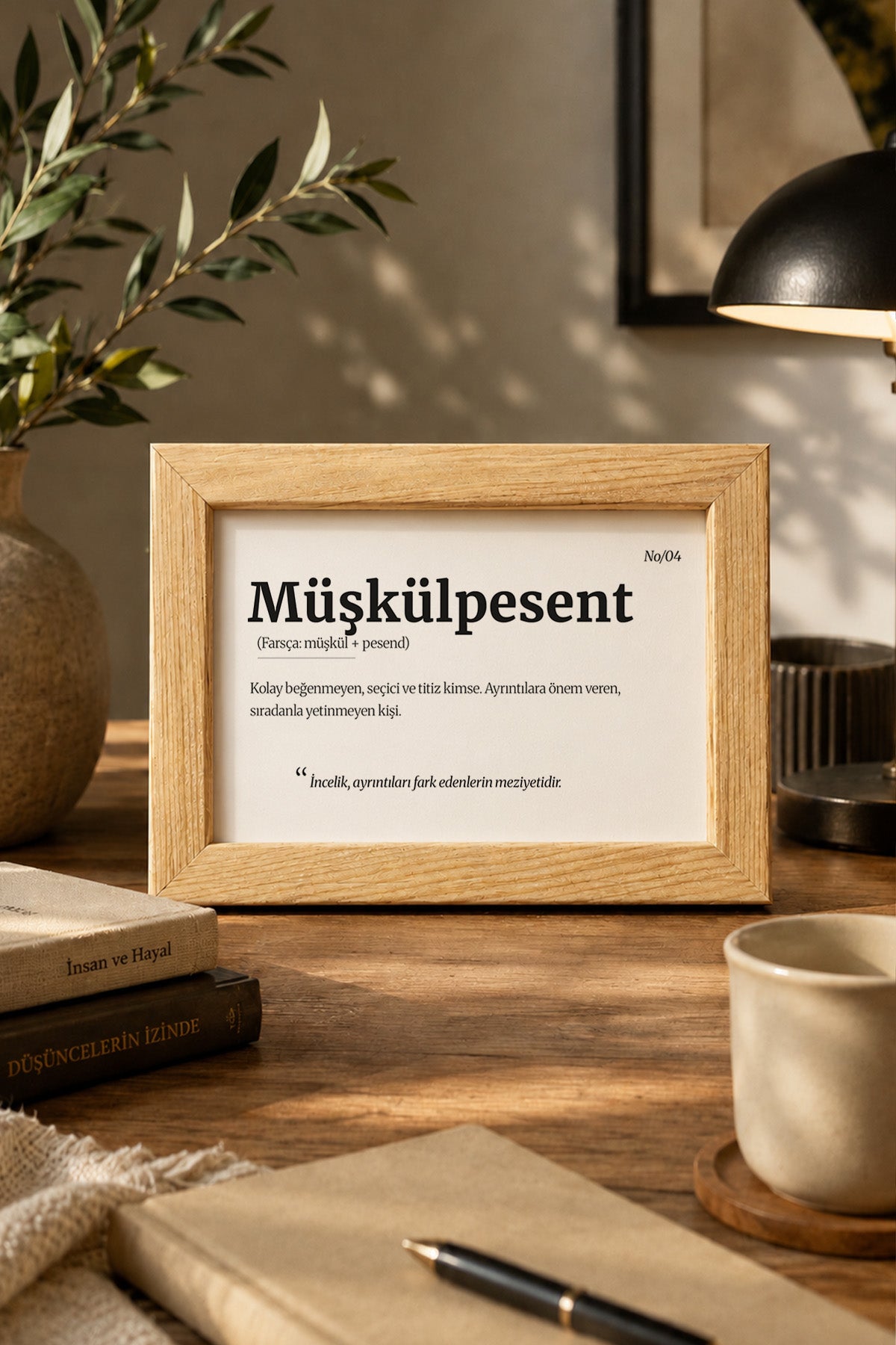 Müşkülpesent | Ahşap Masaüstü ve Duvar Dekoru 10x15 cm