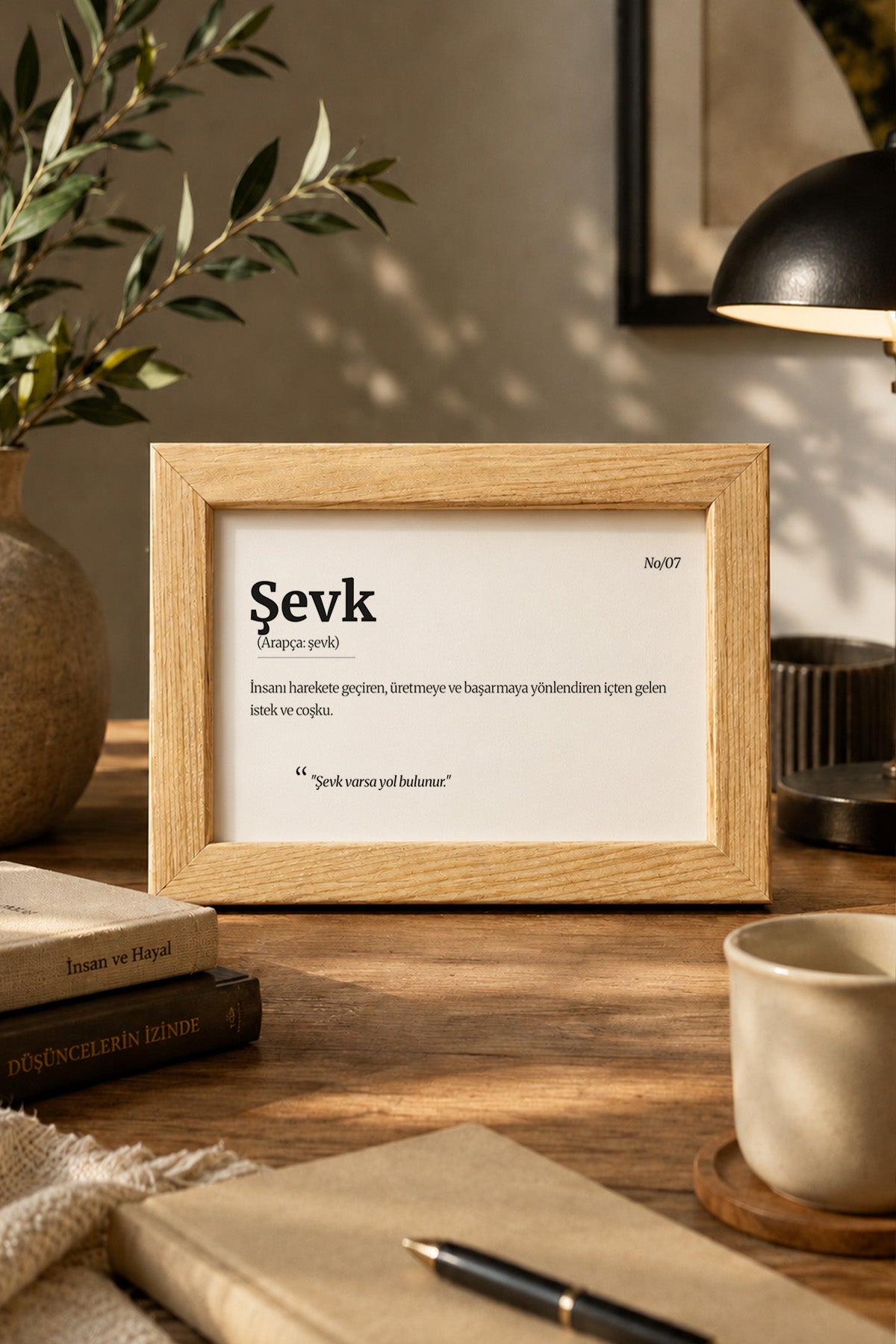 Şevk | Ahşap Masaüstü ve Duvar Dekoru 10x15 cm