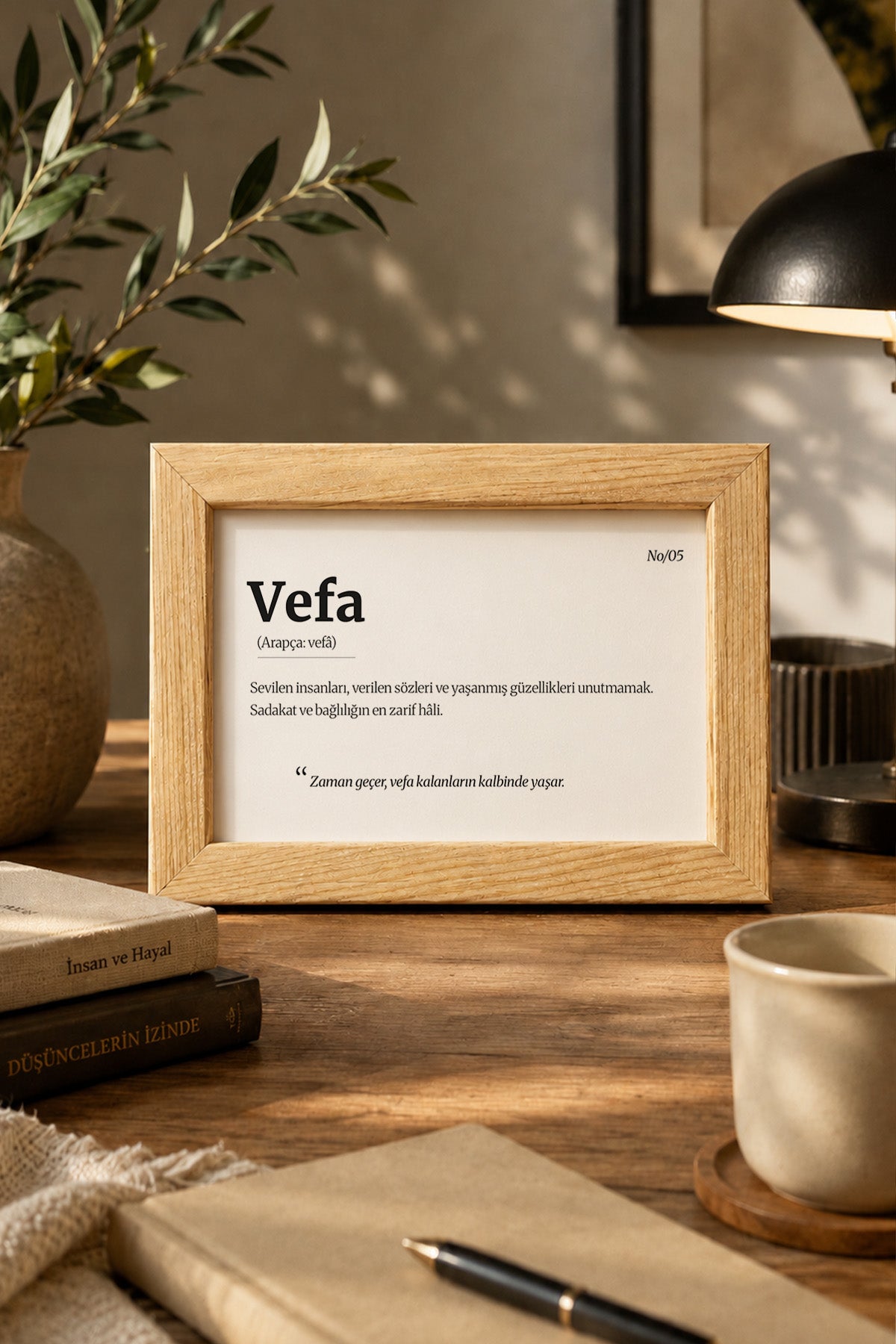Vefa | Ahşap Masaüstü ve Duvar Dekoru 10x15 cm