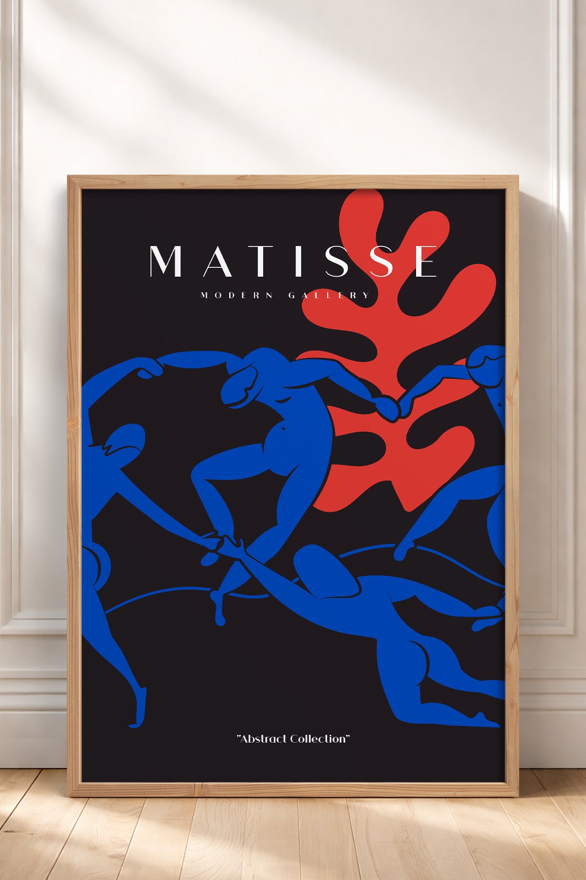 HOMEPACK Ahşap Çerçeveli Tablo Çerçeveli Poster Sanatsal Modern Duvar Dekoru MATISSE-01