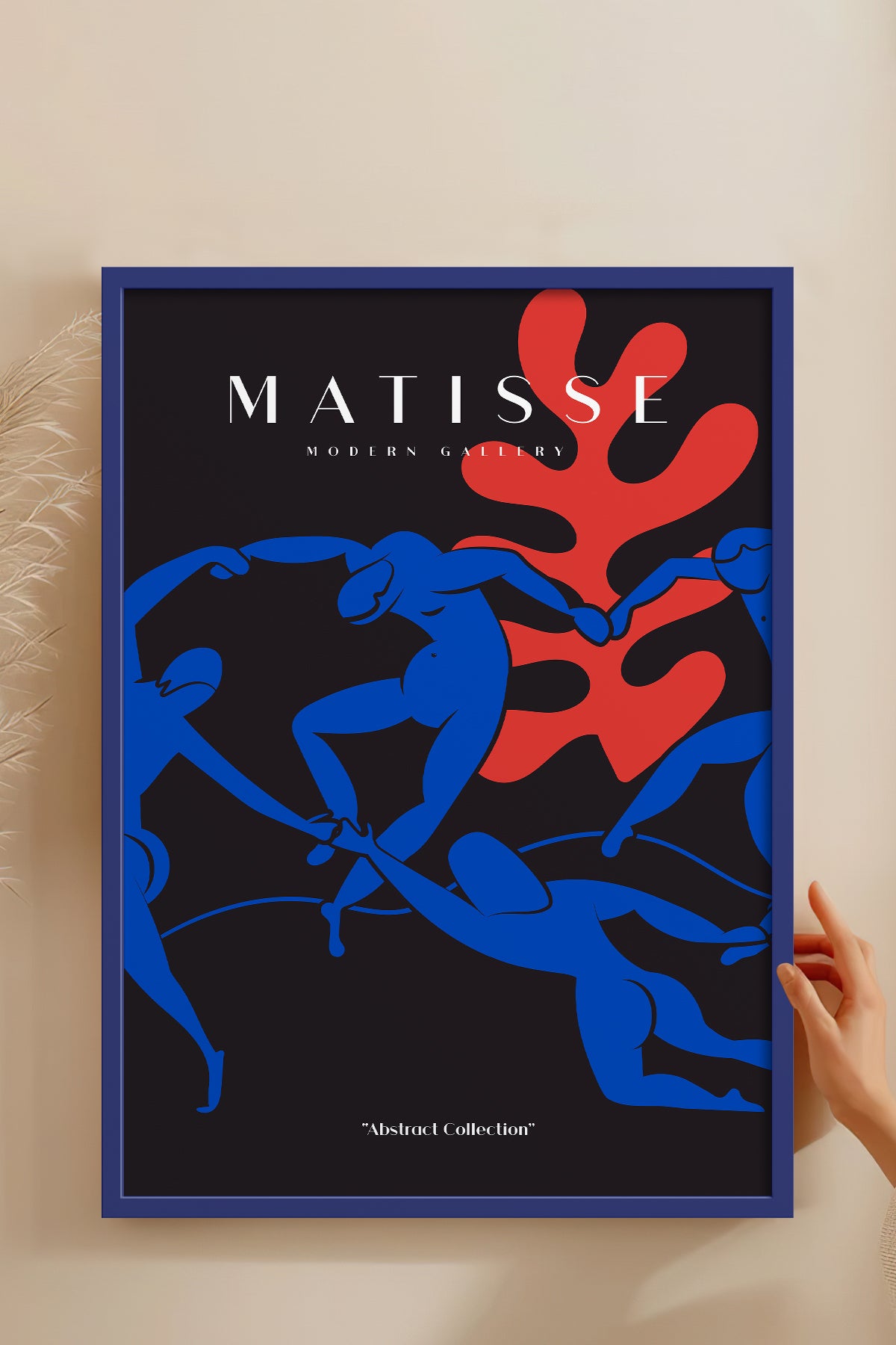 HOMEPACK Ahşap Çerçeveli Tablo Çerçeveli Poster Sanatsal Modern Duvar Dekoru MATISSE-01