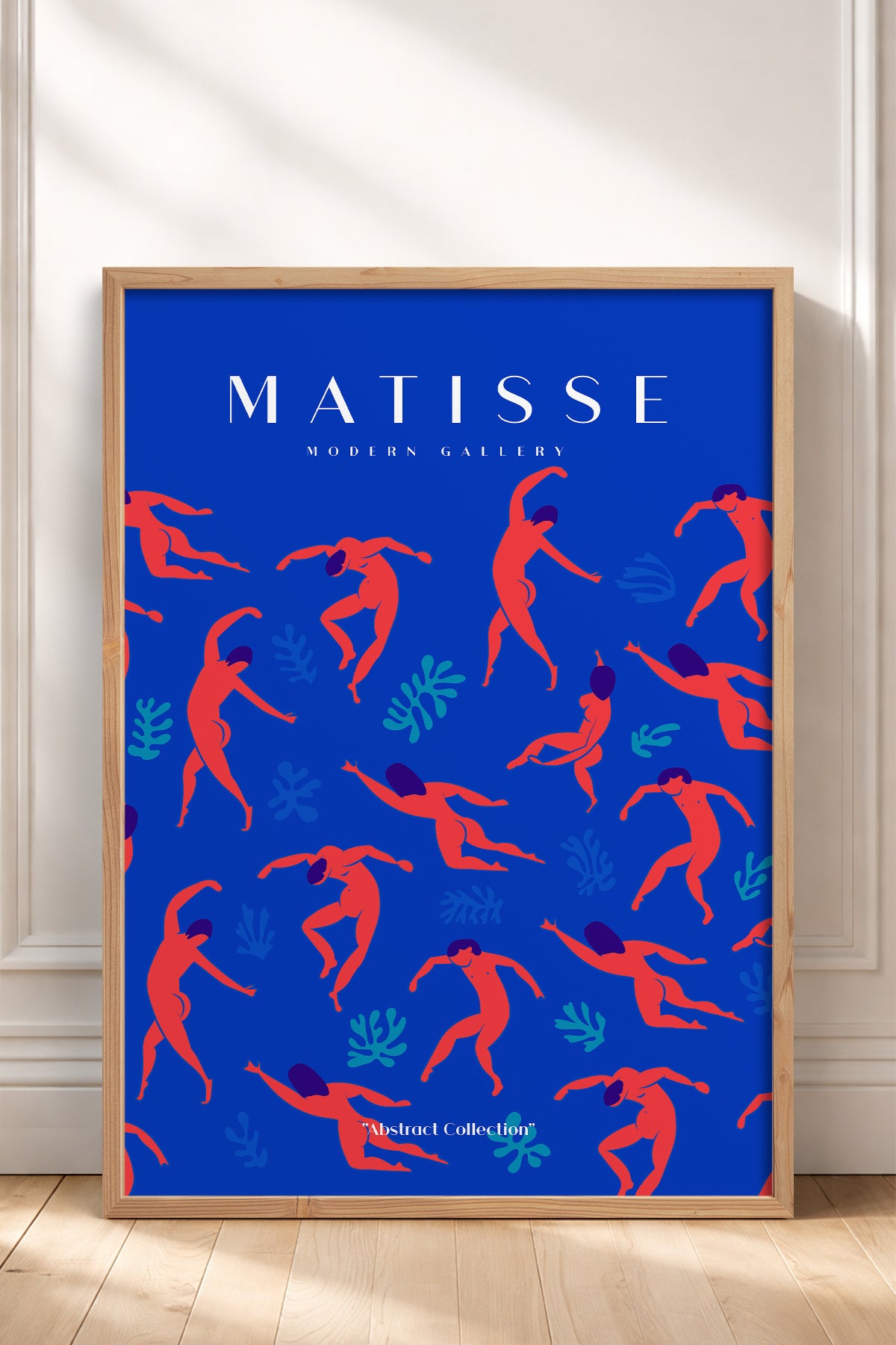 HOMEPACK Ahşap Çerçeveli Tablo Çerçeveli Poster Sanatsal Modern Duvar Dekoru MATISSE-02