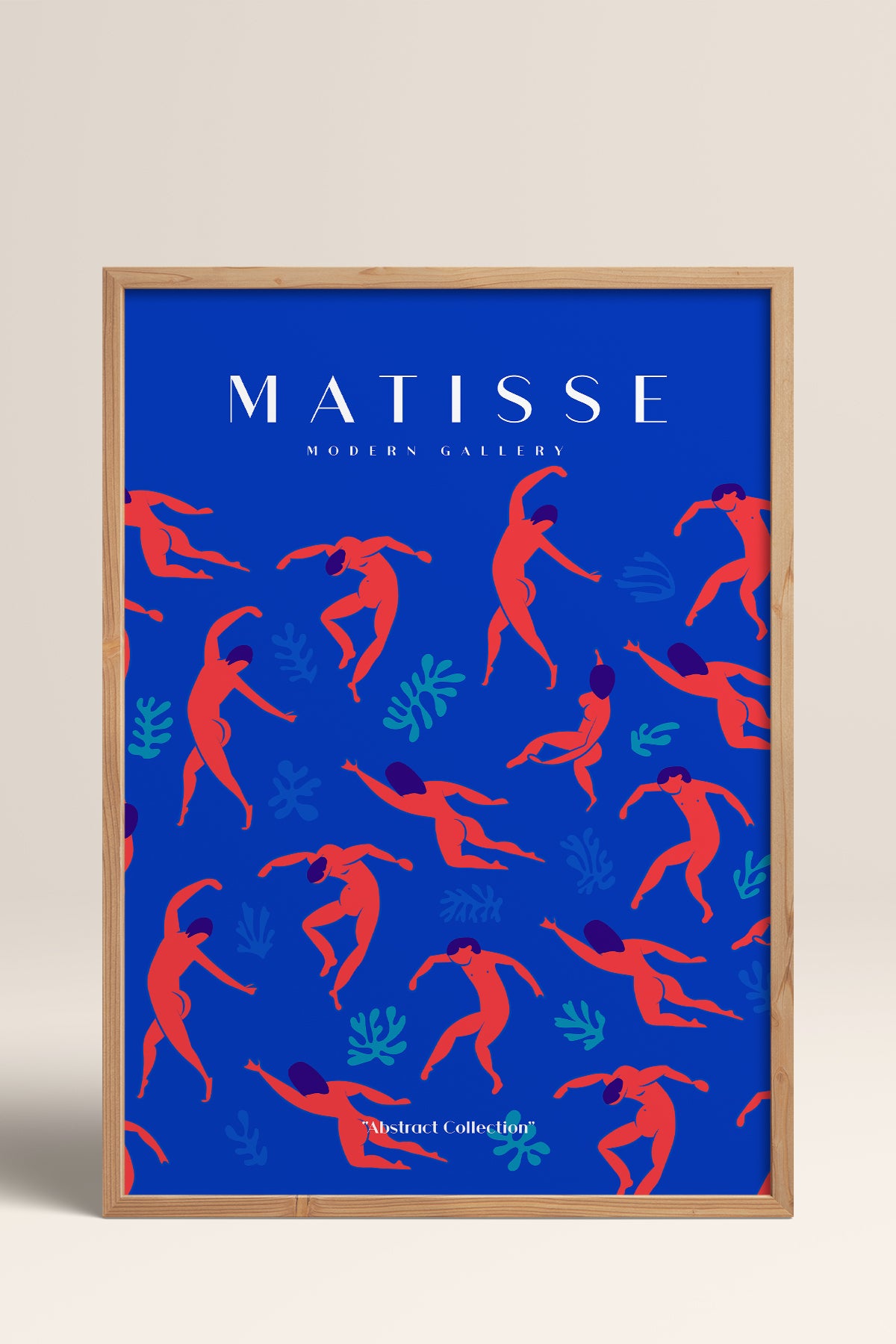 HOMEPACK Ahşap Çerçeveli Tablo Çerçeveli Poster Sanatsal Modern Duvar Dekoru MATISSE-02