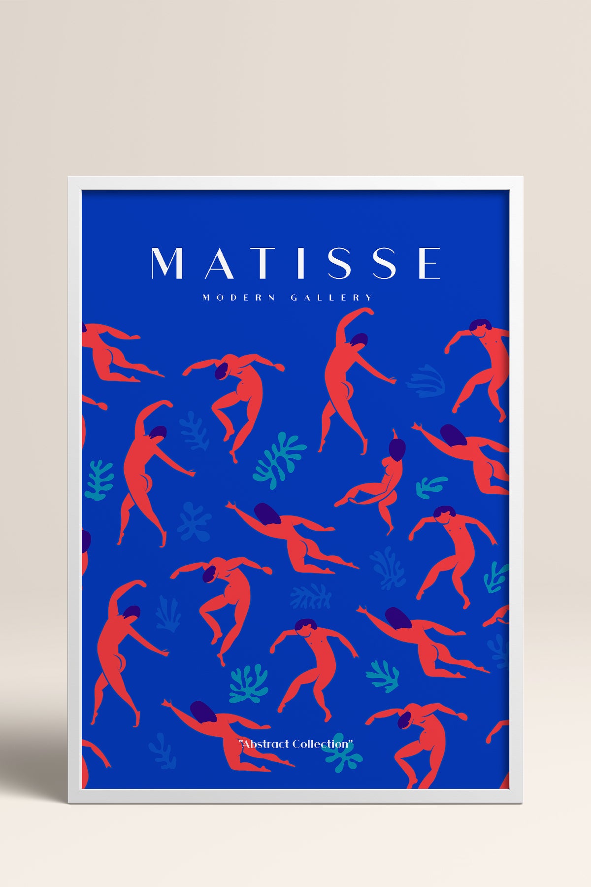 HOMEPACK Ahşap Çerçeveli Tablo Çerçeveli Poster Sanatsal Modern Duvar Dekoru MATISSE-02