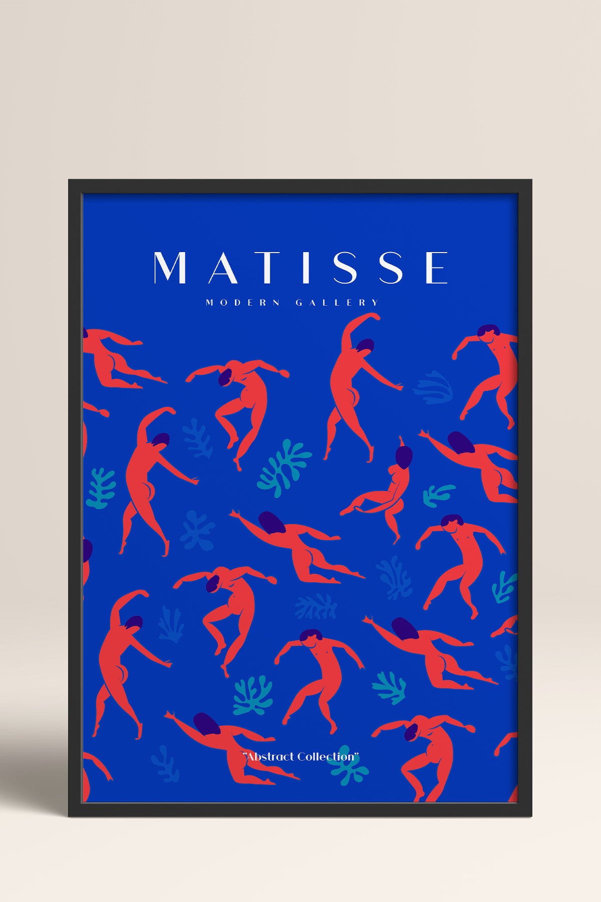 HOMEPACK Ahşap Çerçeveli Tablo Çerçeveli Poster Sanatsal Modern Duvar Dekoru MATISSE-02