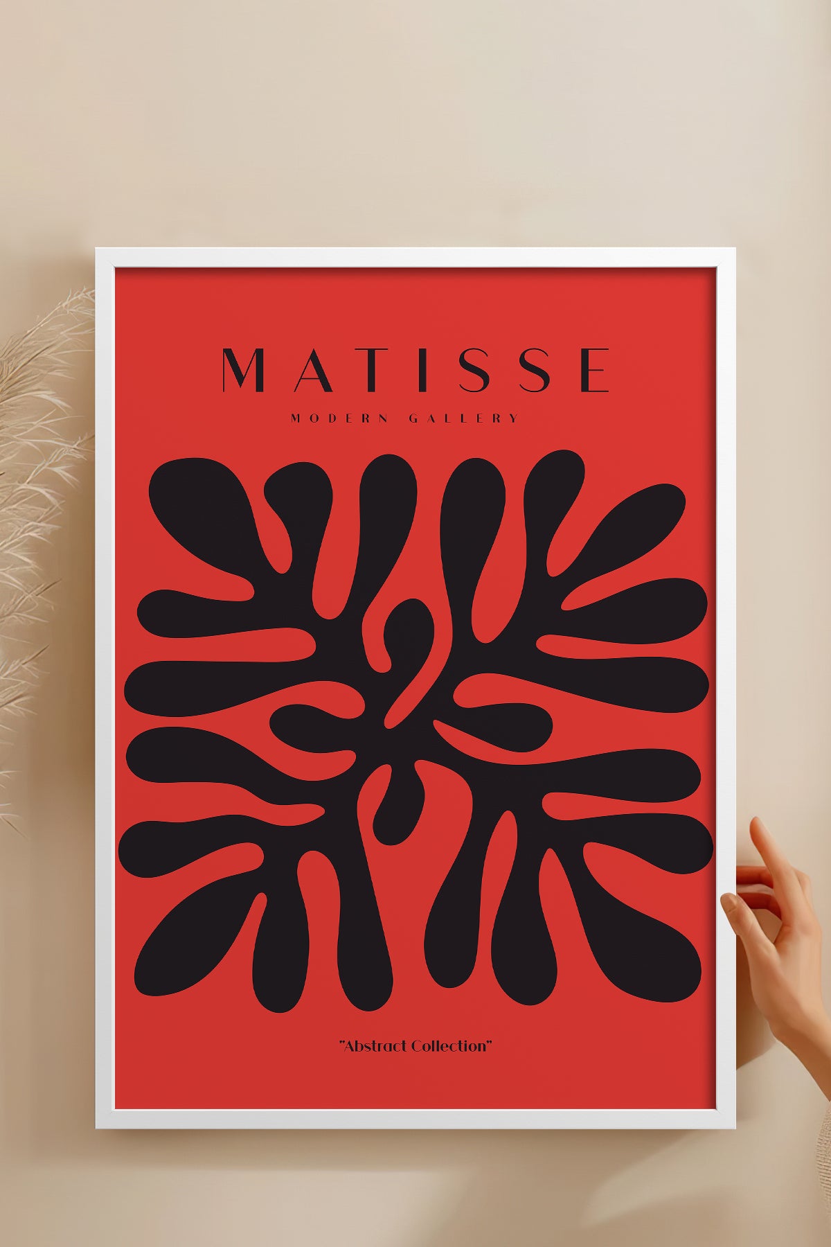 HOMEPACK Ahşap Çerçeveli Tablo Çerçeveli Poster Sanatsal Modern Duvar Dekoru MATISSE-03