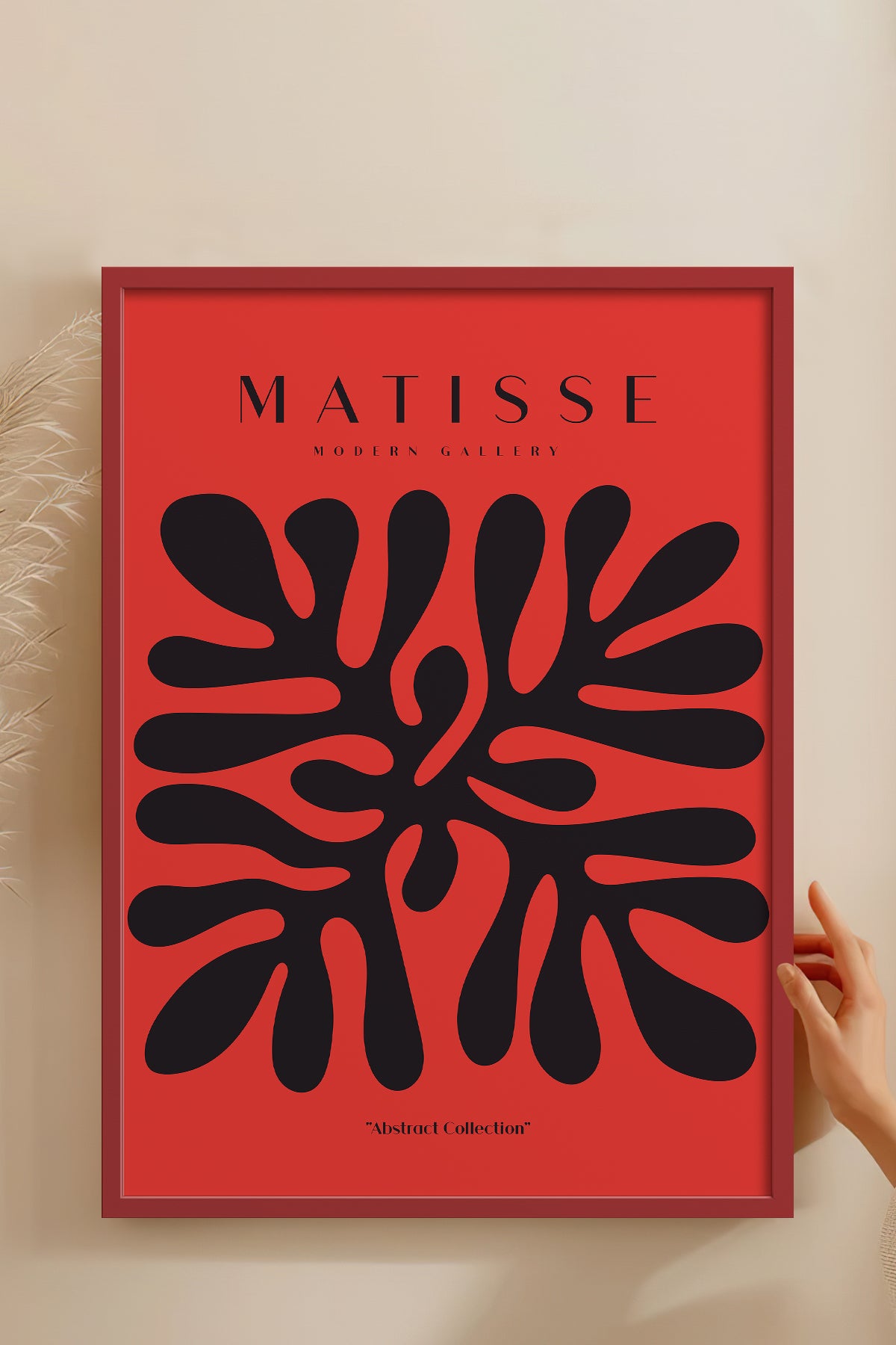 HOMEPACK Ahşap Çerçeveli Tablo Çerçeveli Poster Sanatsal Modern Duvar Dekoru MATISSE-03
