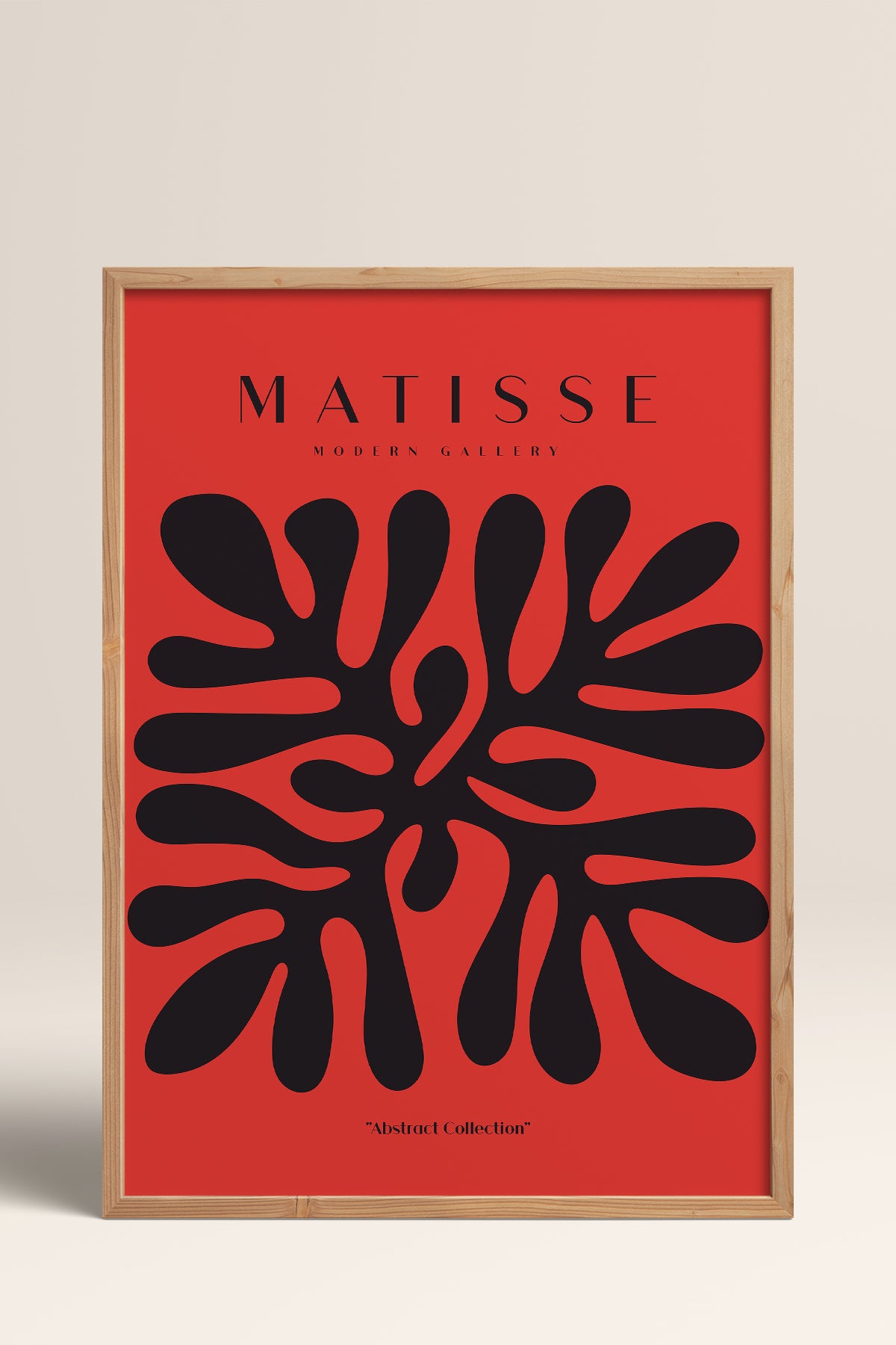 HOMEPACK Ahşap Çerçeveli Tablo Çerçeveli Poster Sanatsal Modern Duvar Dekoru MATISSE-03