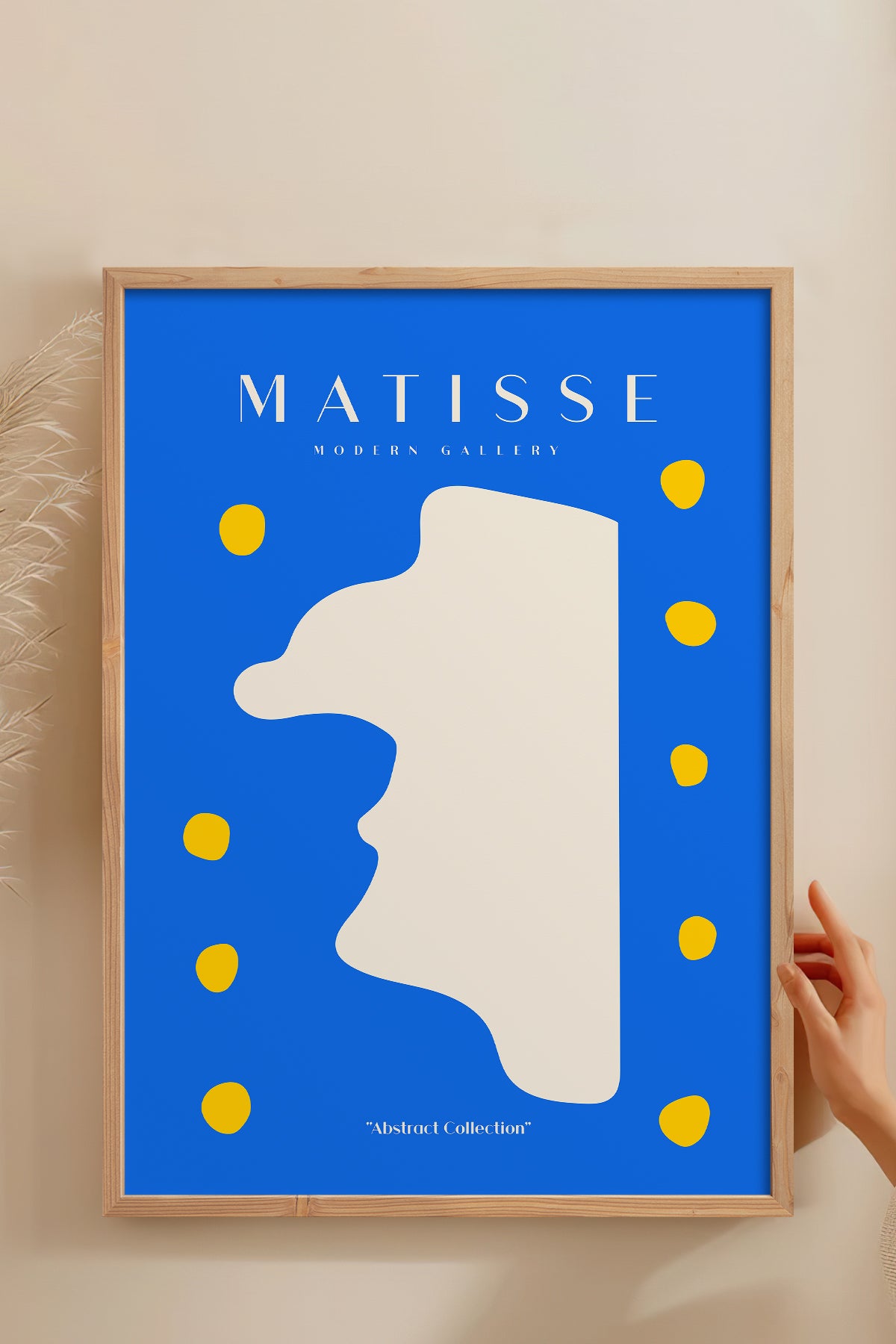 HOMEPACK Ahşap Çerçeveli Tablo Çerçeveli Poster Sanatsal Modern Duvar Dekoru MATISSE-04