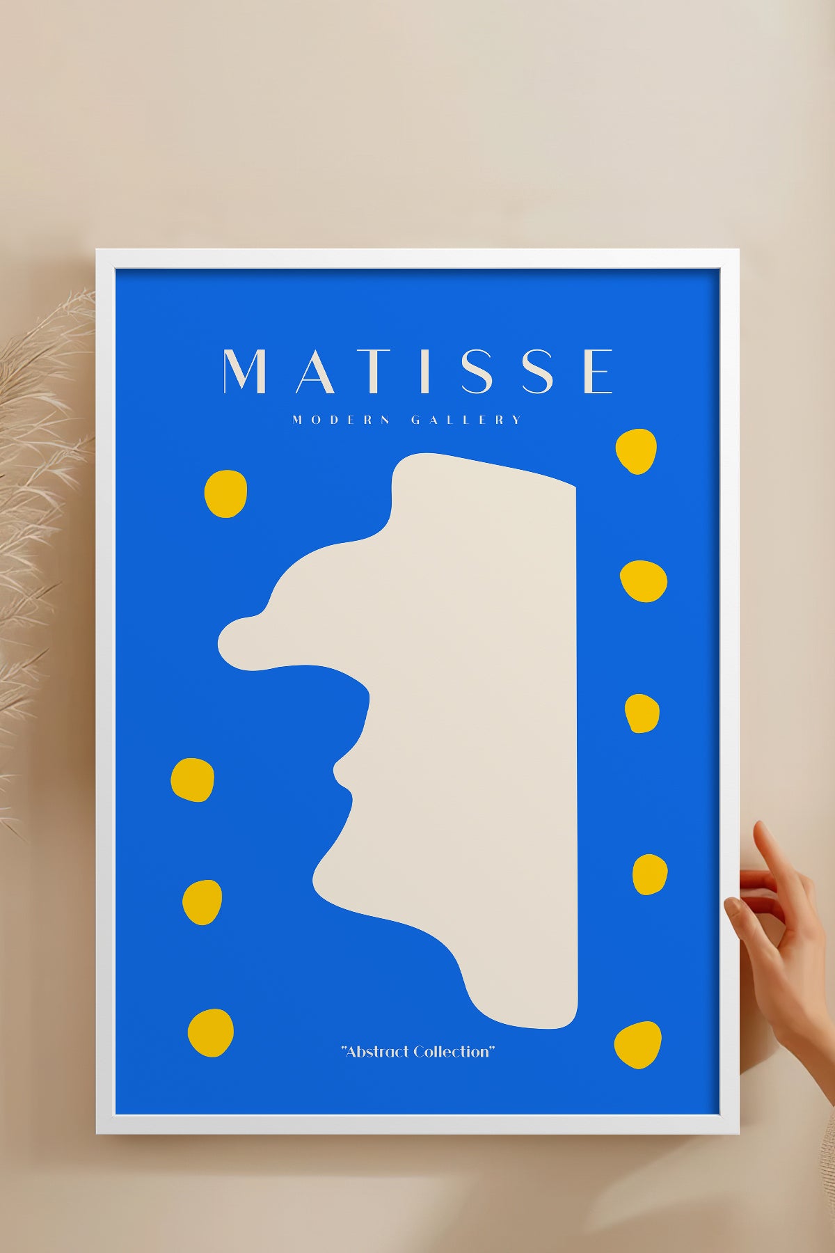 HOMEPACK Ahşap Çerçeveli Tablo Çerçeveli Poster Sanatsal Modern Duvar Dekoru MATISSE-04