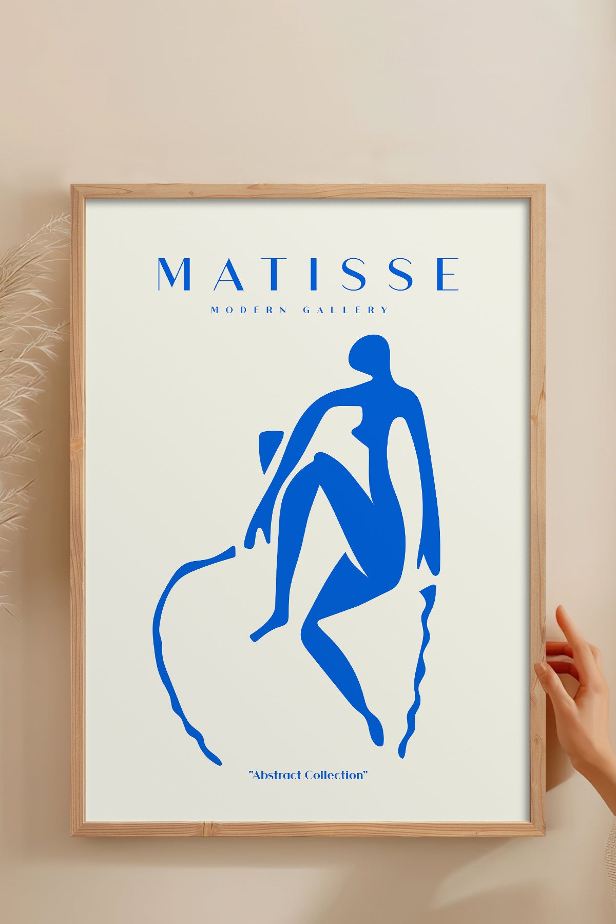 HOMEPACK Ahşap Çerçeveli Tablo Çerçeveli Poster Sanatsal Modern Duvar Dekoru MATISSE-05