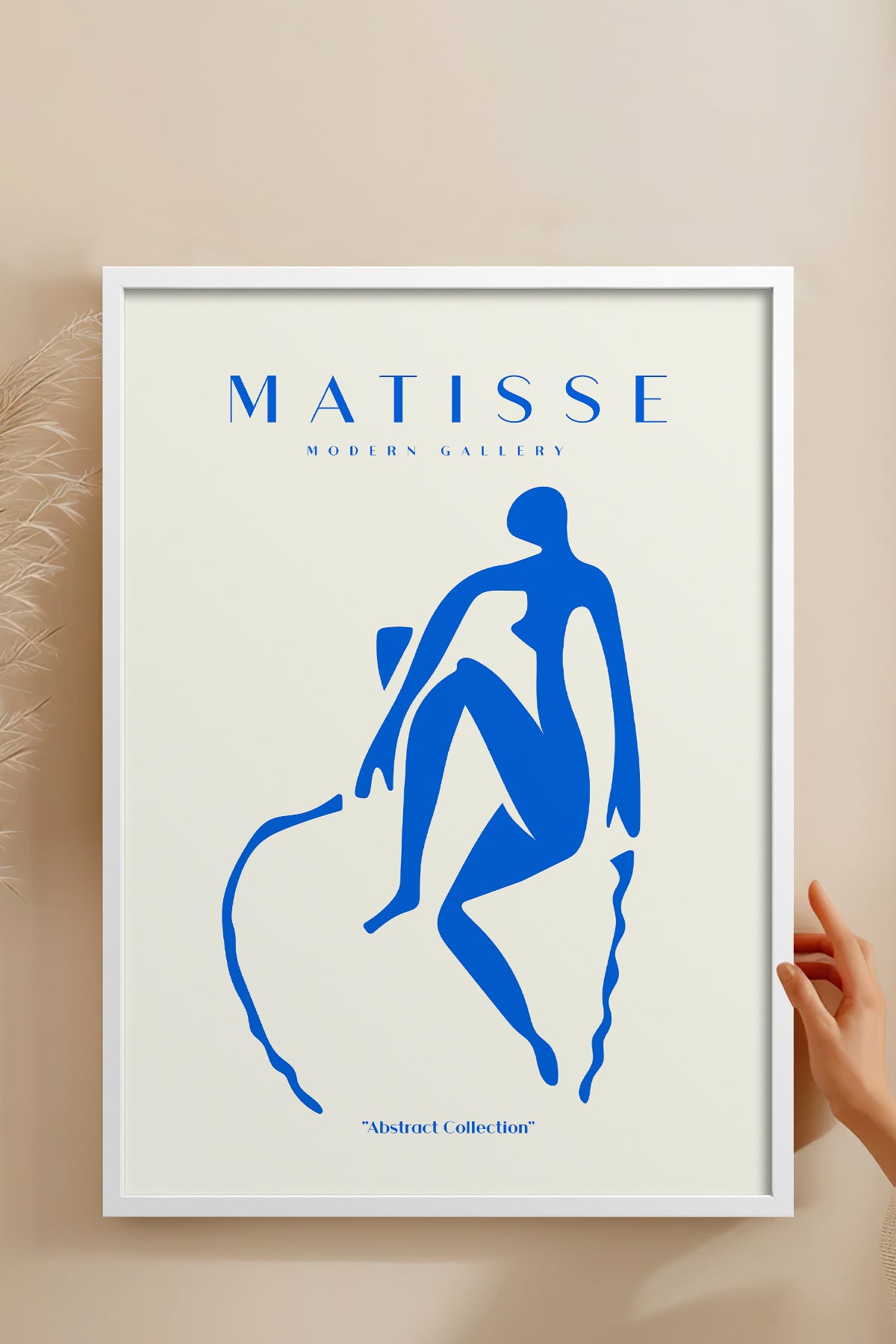 HOMEPACK Ahşap Çerçeveli Tablo Çerçeveli Poster Sanatsal Modern Duvar Dekoru MATISSE-05