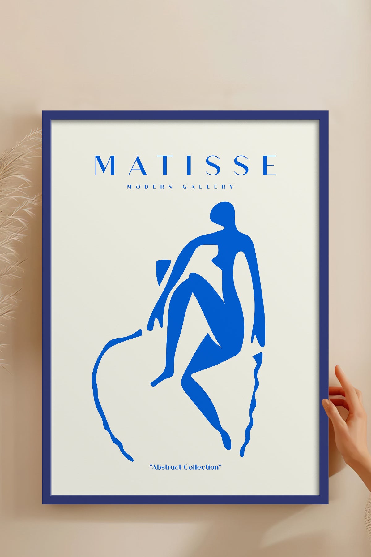 HOMEPACK Ahşap Çerçeveli Tablo Çerçeveli Poster Sanatsal Modern Duvar Dekoru MATISSE-05