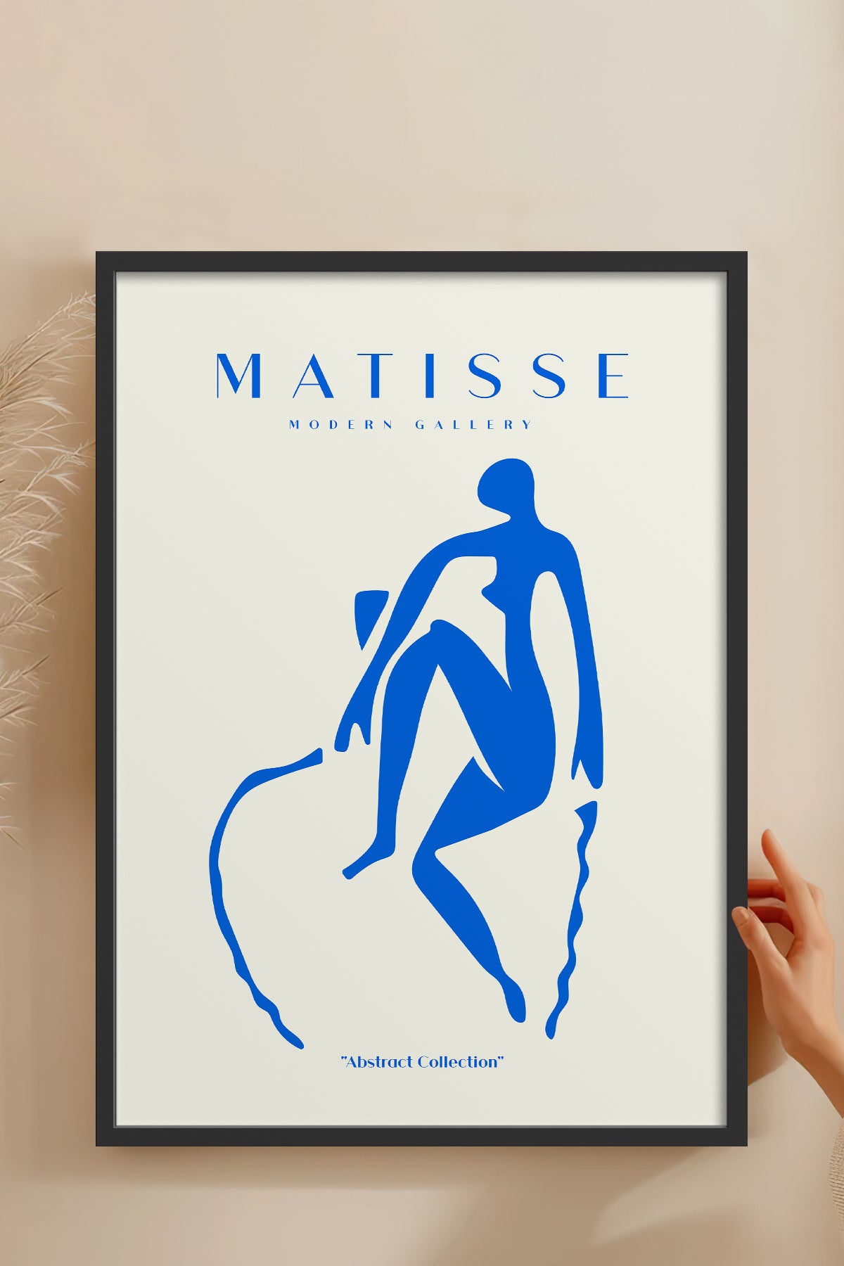 HOMEPACK Ahşap Çerçeveli Tablo Çerçeveli Poster Sanatsal Modern Duvar Dekoru MATISSE-05