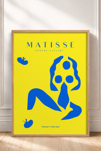 HOMEPACK Ahşap Çerçeveli Tablo Çerçeveli Poster Sanatsal Modern Duvar Dekoru MATISSE-06