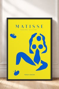 HOMEPACK Ahşap Çerçeveli Tablo Çerçeveli Poster Sanatsal Modern Duvar Dekoru MATISSE-06