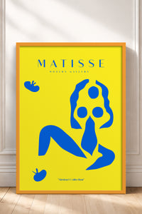 HOMEPACK Ahşap Çerçeveli Tablo Çerçeveli Poster Sanatsal Modern Duvar Dekoru MATISSE-06