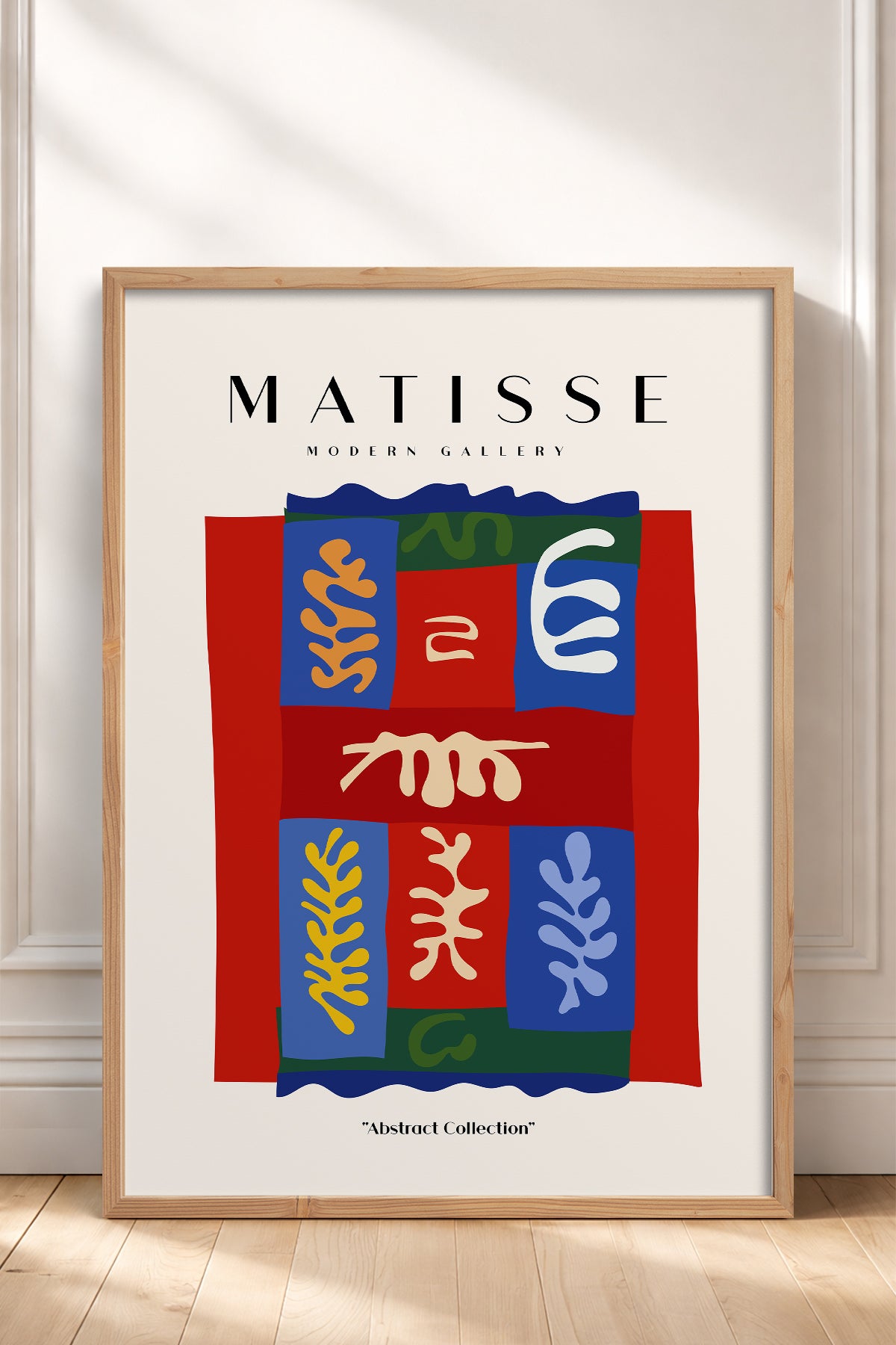 HOMEPACK Ahşap Çerçeveli Tablo Çerçeveli Poster Sanatsal Modern Duvar Dekoru MATISSE-07