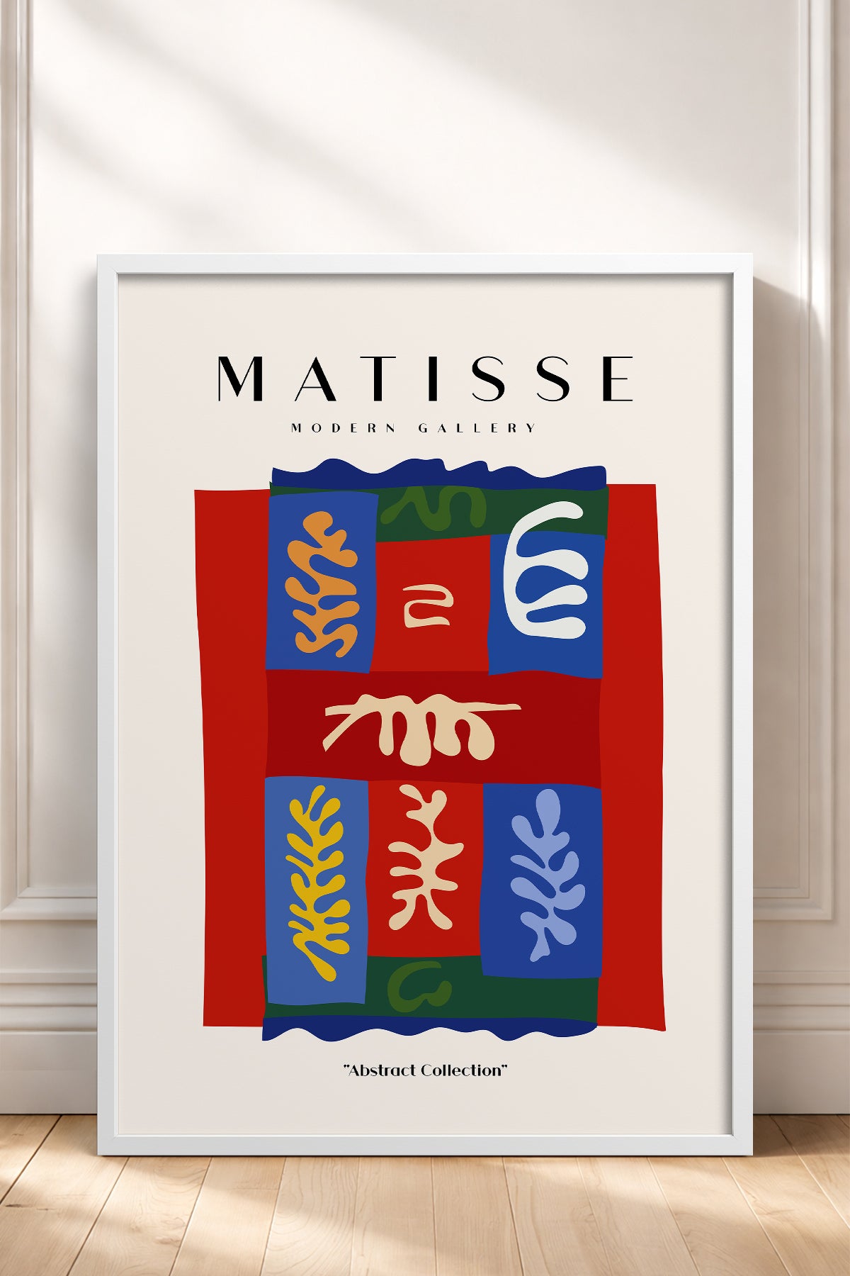 HOMEPACK Ahşap Çerçeveli Tablo Çerçeveli Poster Sanatsal Modern Duvar Dekoru MATISSE-07