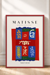 HOMEPACK Ahşap Çerçeveli Tablo Çerçeveli Poster Sanatsal Modern Duvar Dekoru MATISSE-07