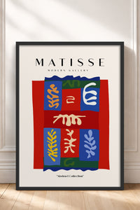 HOMEPACK Ahşap Çerçeveli Tablo Çerçeveli Poster Sanatsal Modern Duvar Dekoru MATISSE-07