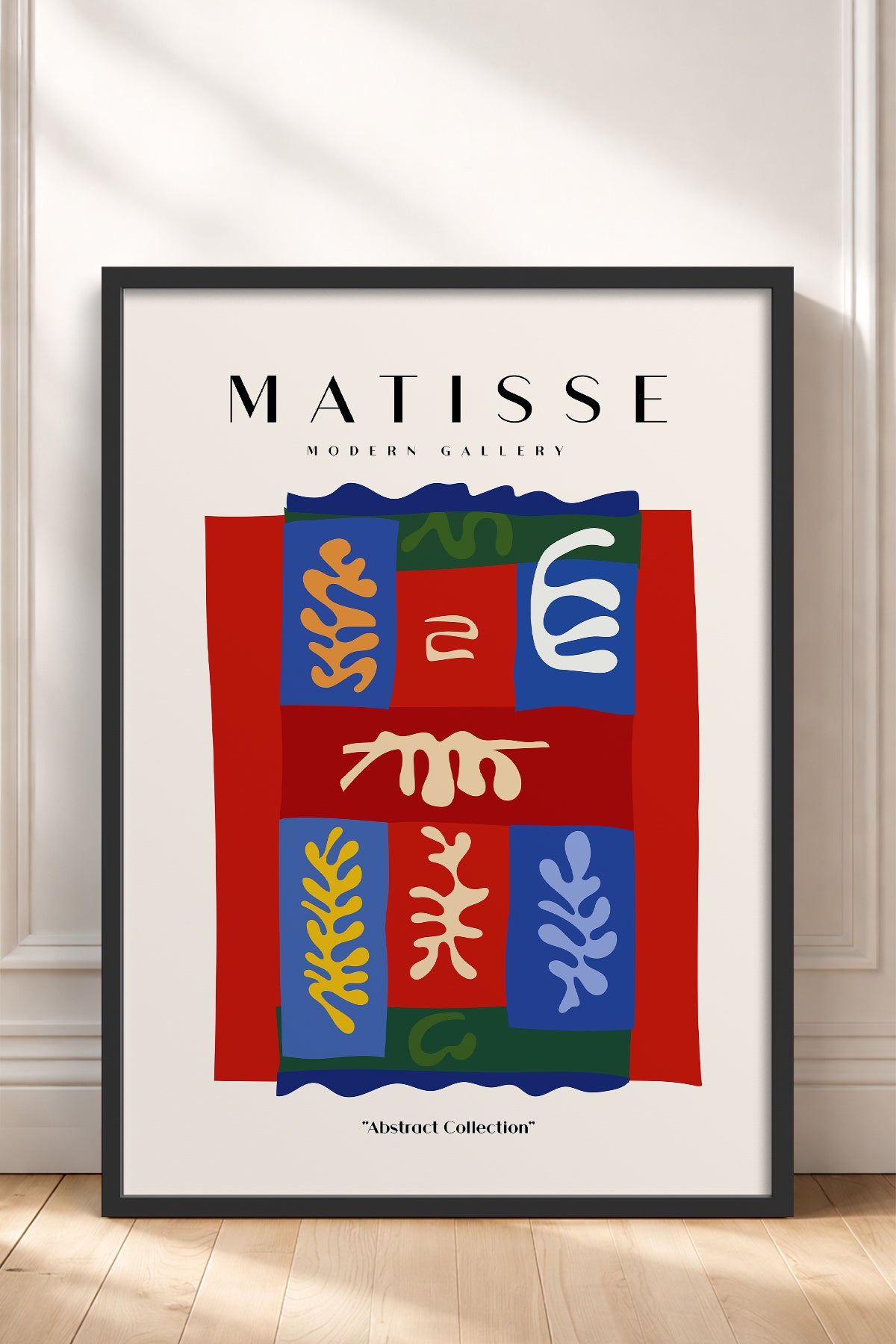 HOMEPACK Ahşap Çerçeveli Tablo Çerçeveli Poster Sanatsal Modern Duvar Dekoru MATISSE-07