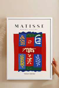 HOMEPACK Ahşap Çerçeveli Tablo Çerçeveli Poster Sanatsal Modern Duvar Dekoru MATISSE-07