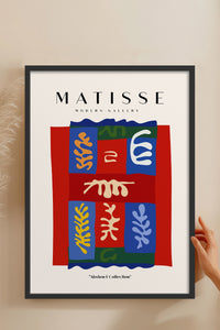 HOMEPACK Ahşap Çerçeveli Tablo Çerçeveli Poster Sanatsal Modern Duvar Dekoru MATISSE-07