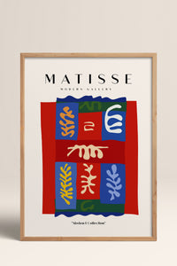HOMEPACK Ahşap Çerçeveli Tablo Çerçeveli Poster Sanatsal Modern Duvar Dekoru MATISSE-07