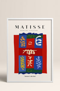 HOMEPACK Ahşap Çerçeveli Tablo Çerçeveli Poster Sanatsal Modern Duvar Dekoru MATISSE-07