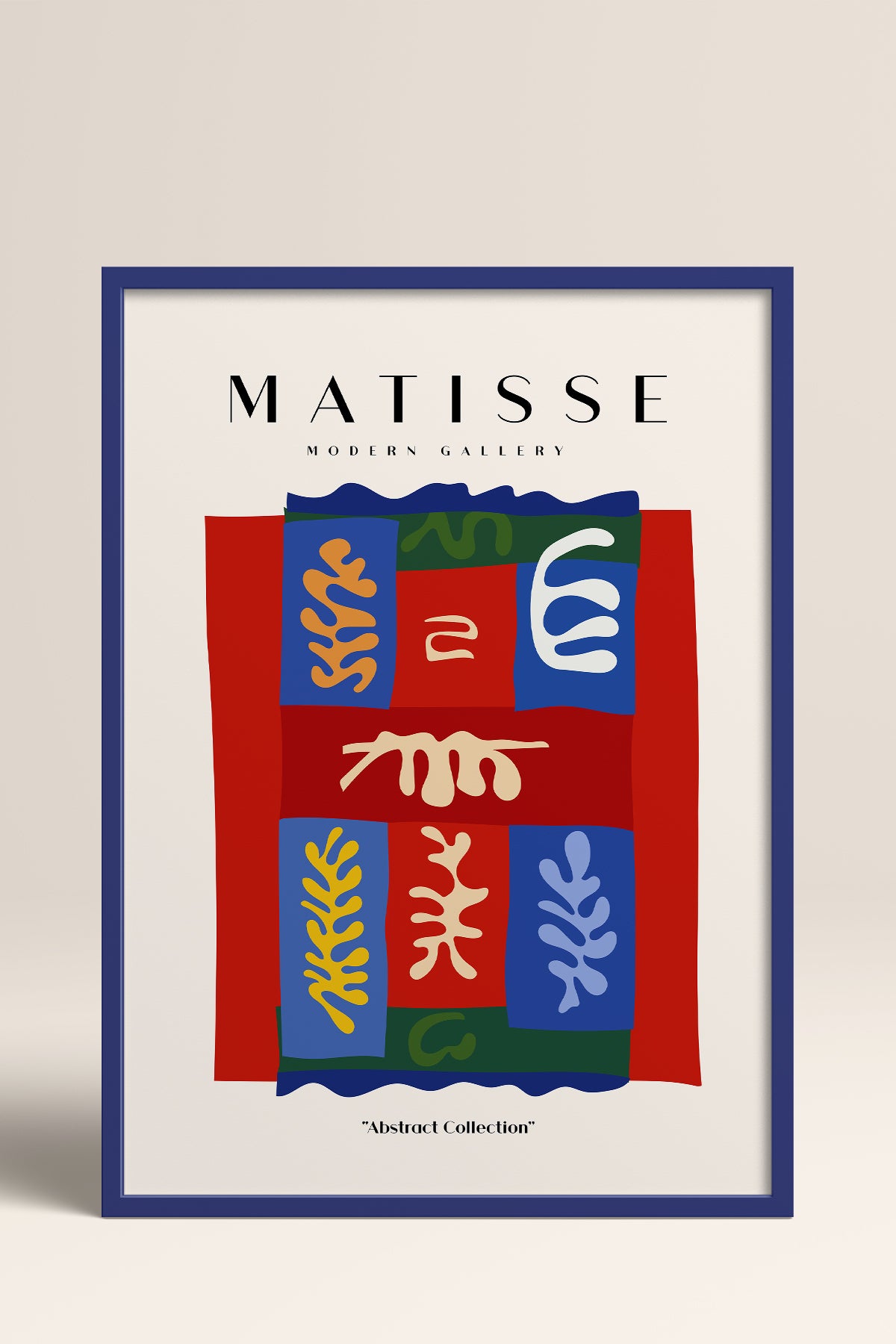 HOMEPACK Ahşap Çerçeveli Tablo Çerçeveli Poster Sanatsal Modern Duvar Dekoru MATISSE-07