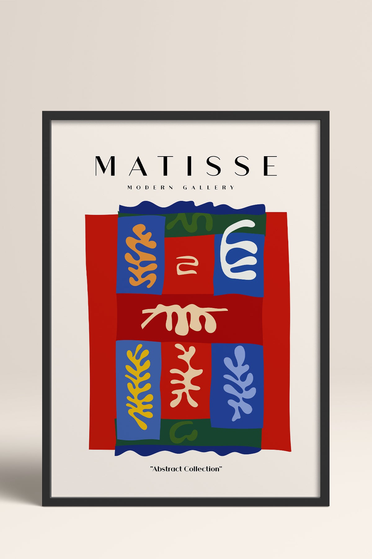 HOMEPACK Ahşap Çerçeveli Tablo Çerçeveli Poster Sanatsal Modern Duvar Dekoru MATISSE-07