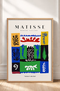 HOMEPACK Ahşap Çerçeveli Tablo Çerçeveli Poster Sanatsal Modern Duvar Dekoru MATISSE-09