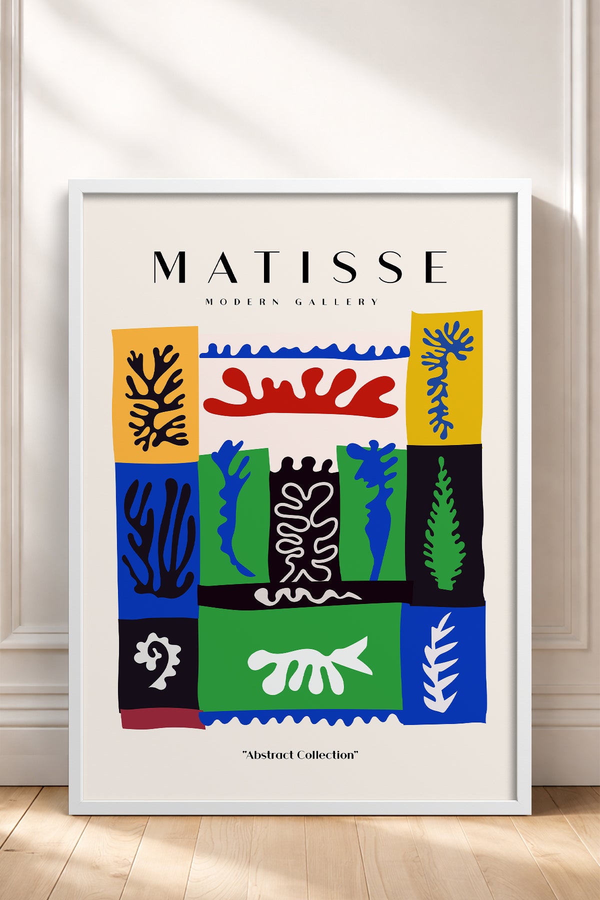 HOMEPACK Ahşap Çerçeveli Tablo Çerçeveli Poster Sanatsal Modern Duvar Dekoru MATISSE-09