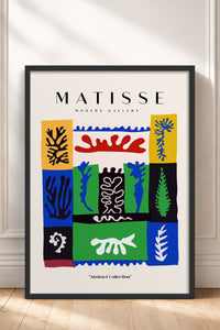 HOMEPACK Ahşap Çerçeveli Tablo Çerçeveli Poster Sanatsal Modern Duvar Dekoru MATISSE-09