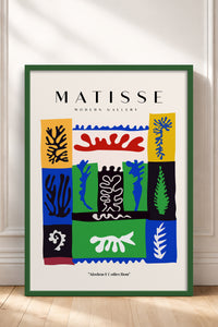 HOMEPACK Ahşap Çerçeveli Tablo Çerçeveli Poster Sanatsal Modern Duvar Dekoru MATISSE-09