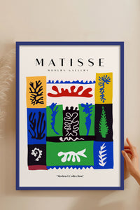 HOMEPACK Ahşap Çerçeveli Tablo Çerçeveli Poster Sanatsal Modern Duvar Dekoru MATISSE-09