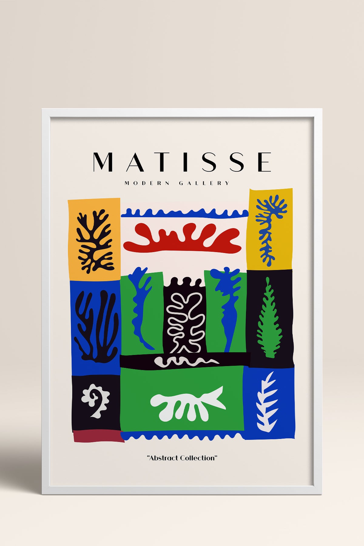 HOMEPACK Ahşap Çerçeveli Tablo Çerçeveli Poster Sanatsal Modern Duvar Dekoru MATISSE-09