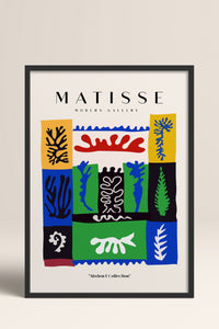 HOMEPACK Ahşap Çerçeveli Tablo Çerçeveli Poster Sanatsal Modern Duvar Dekoru MATISSE-09