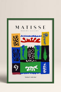 HOMEPACK Ahşap Çerçeveli Tablo Çerçeveli Poster Sanatsal Modern Duvar Dekoru MATISSE-09