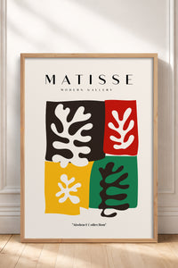 HOMEPACK Ahşap Çerçeveli Tablo Çerçeveli Poster Sanatsal Modern Duvar Dekoru MATISSE-11