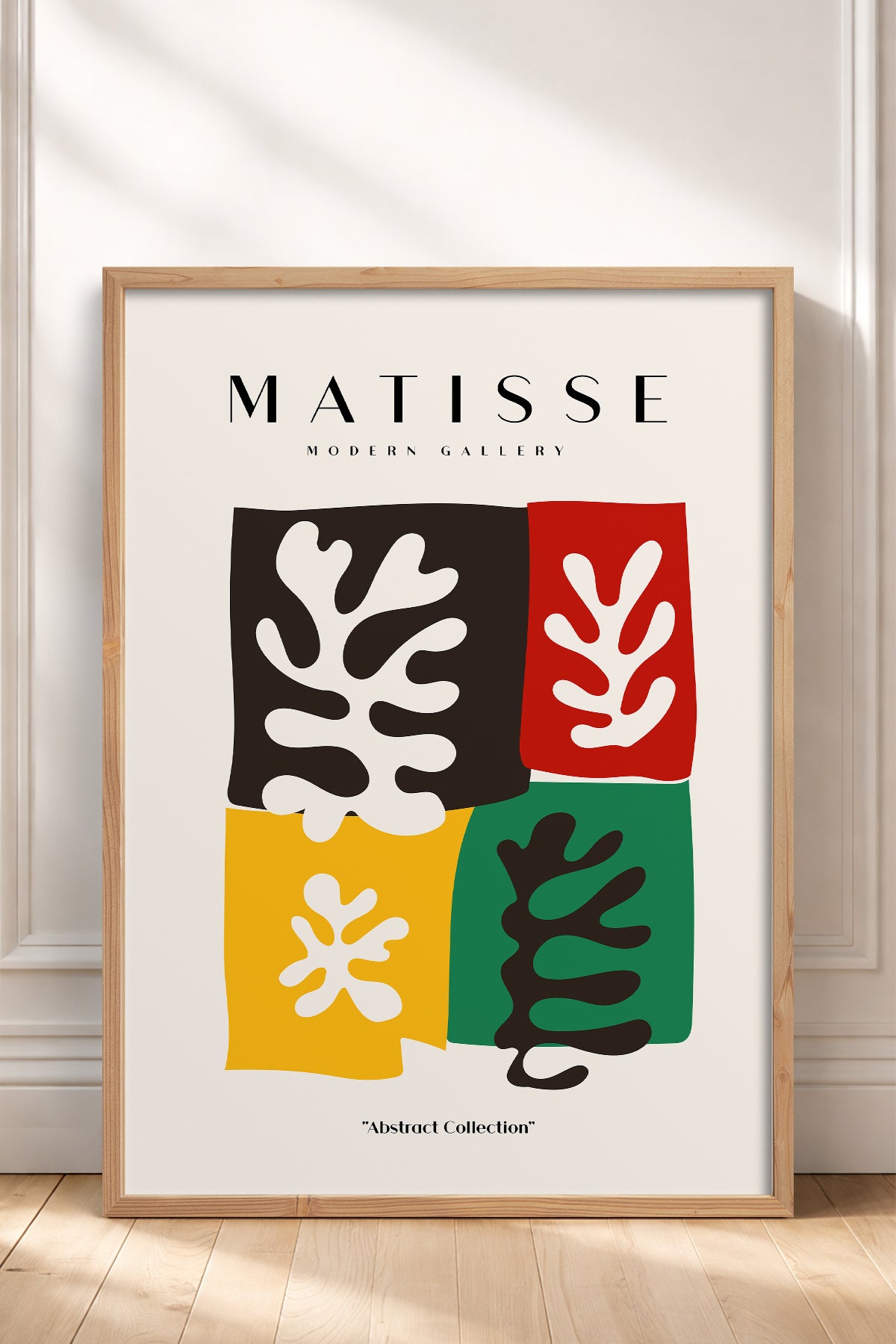 HOMEPACK Ahşap Çerçeveli Tablo Çerçeveli Poster Sanatsal Modern Duvar Dekoru MATISSE-11