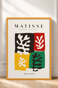 HOMEPACK Ahşap Çerçeveli Tablo Çerçeveli Poster Sanatsal Modern Duvar Dekoru MATISSE-11