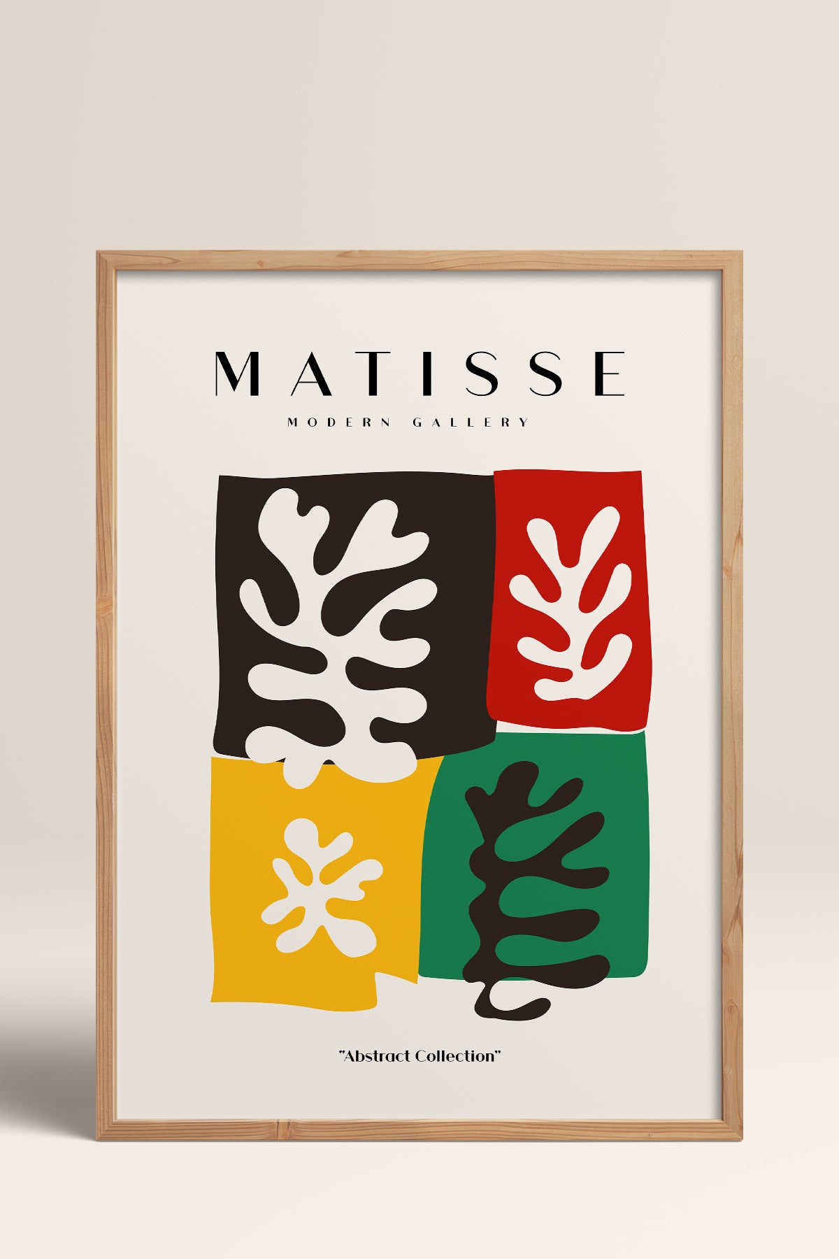 HOMEPACK Ahşap Çerçeveli Tablo Çerçeveli Poster Sanatsal Modern Duvar Dekoru MATISSE-11